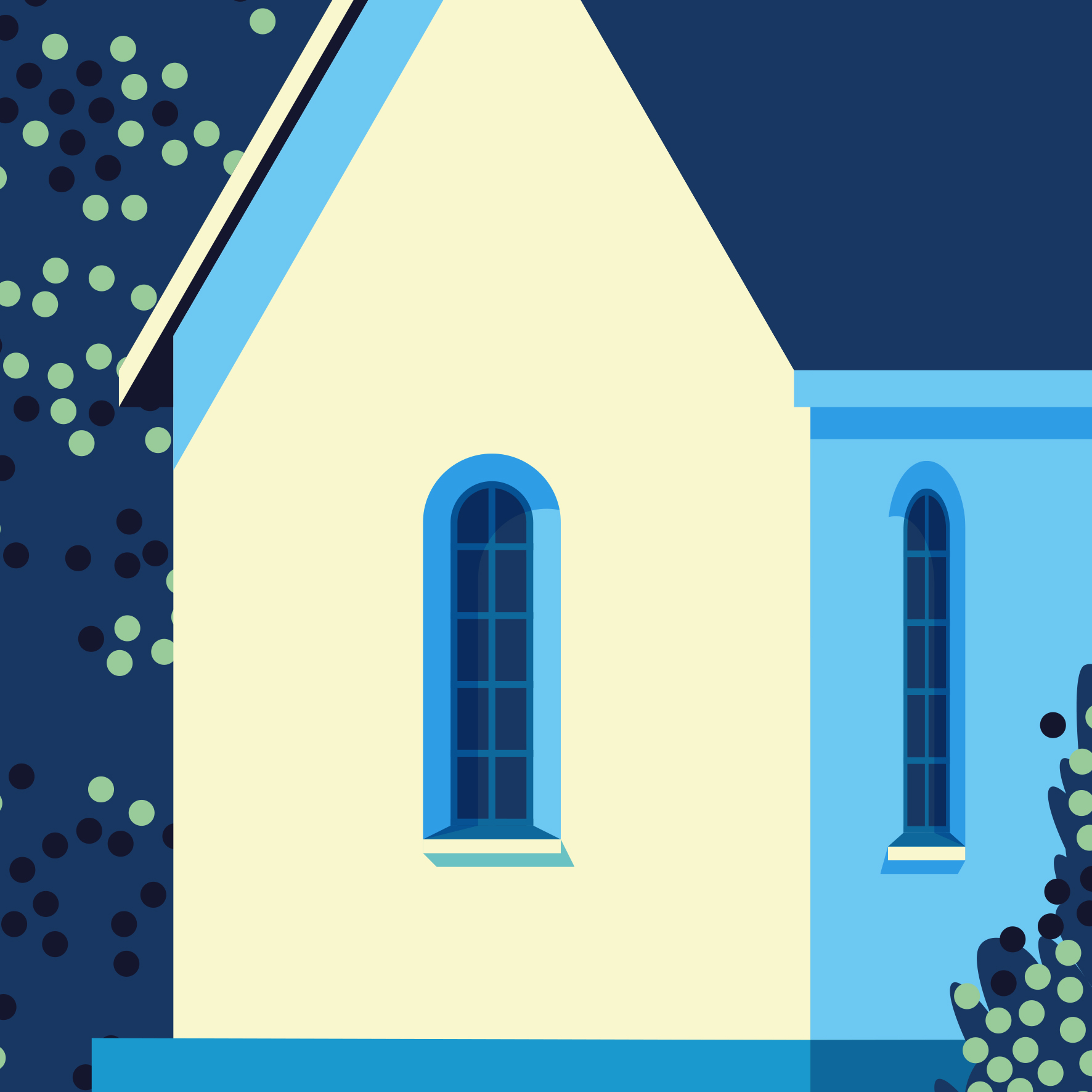 Tapeta malovaná vesnice