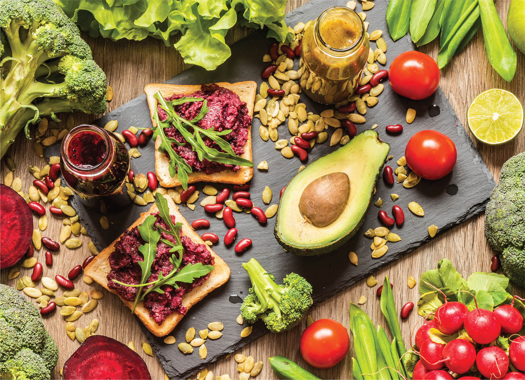 Tapeta do kuchyně zelenina, avokádo