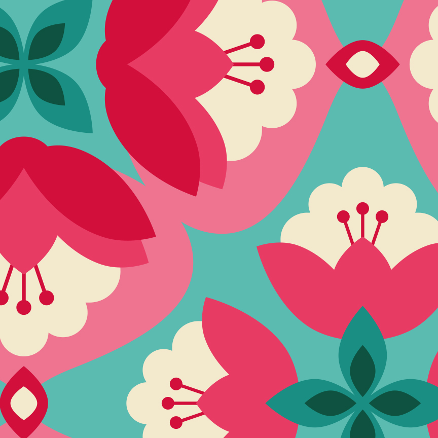 Tapeta květinový vzor