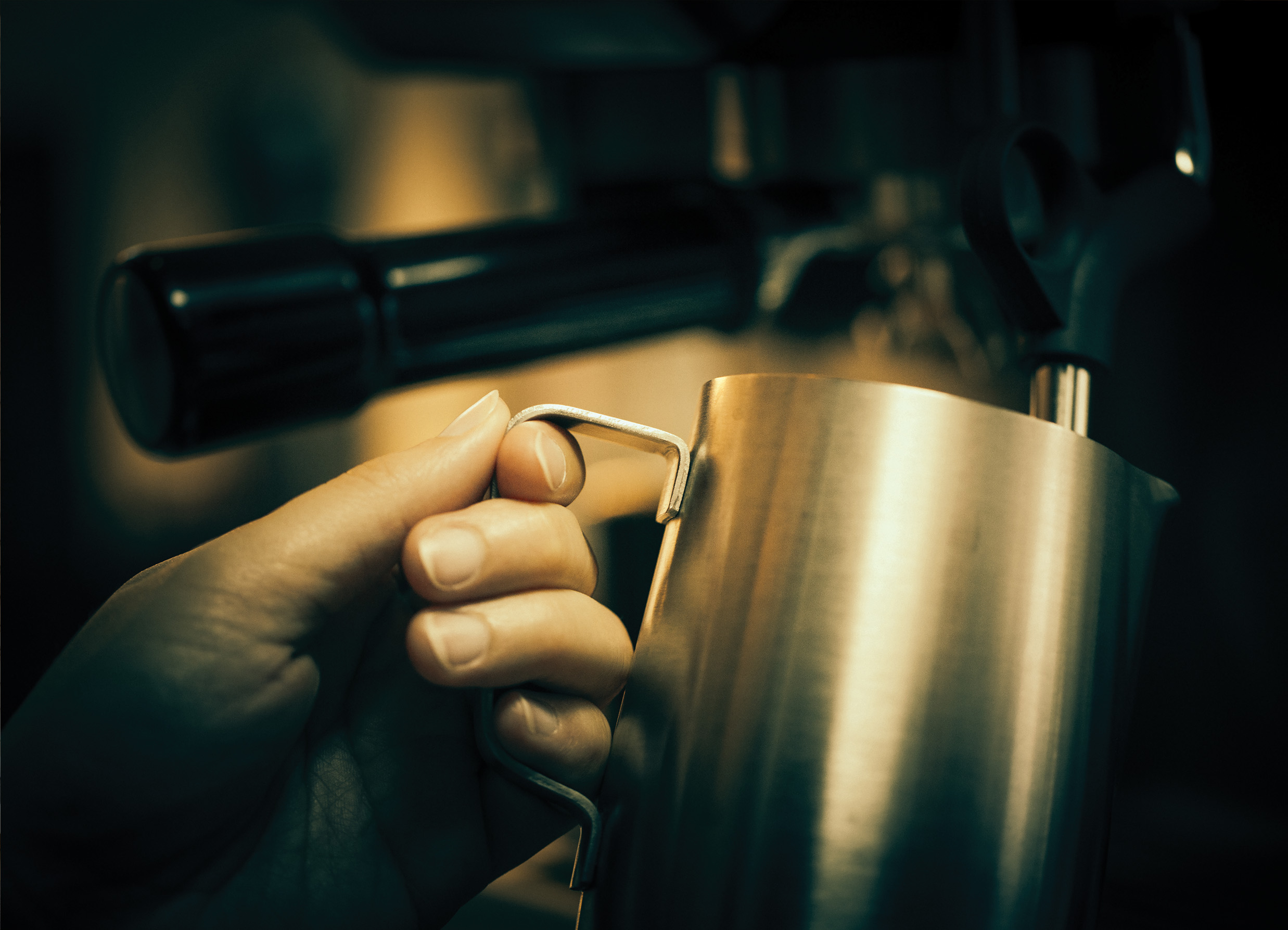 Tapeta káva příprava