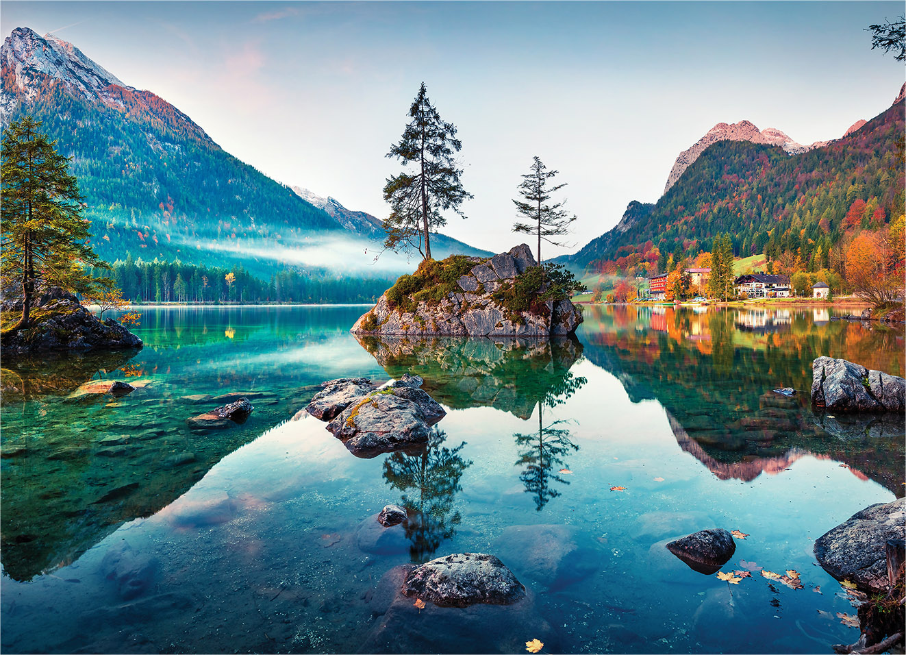 Tapeta horské jezero