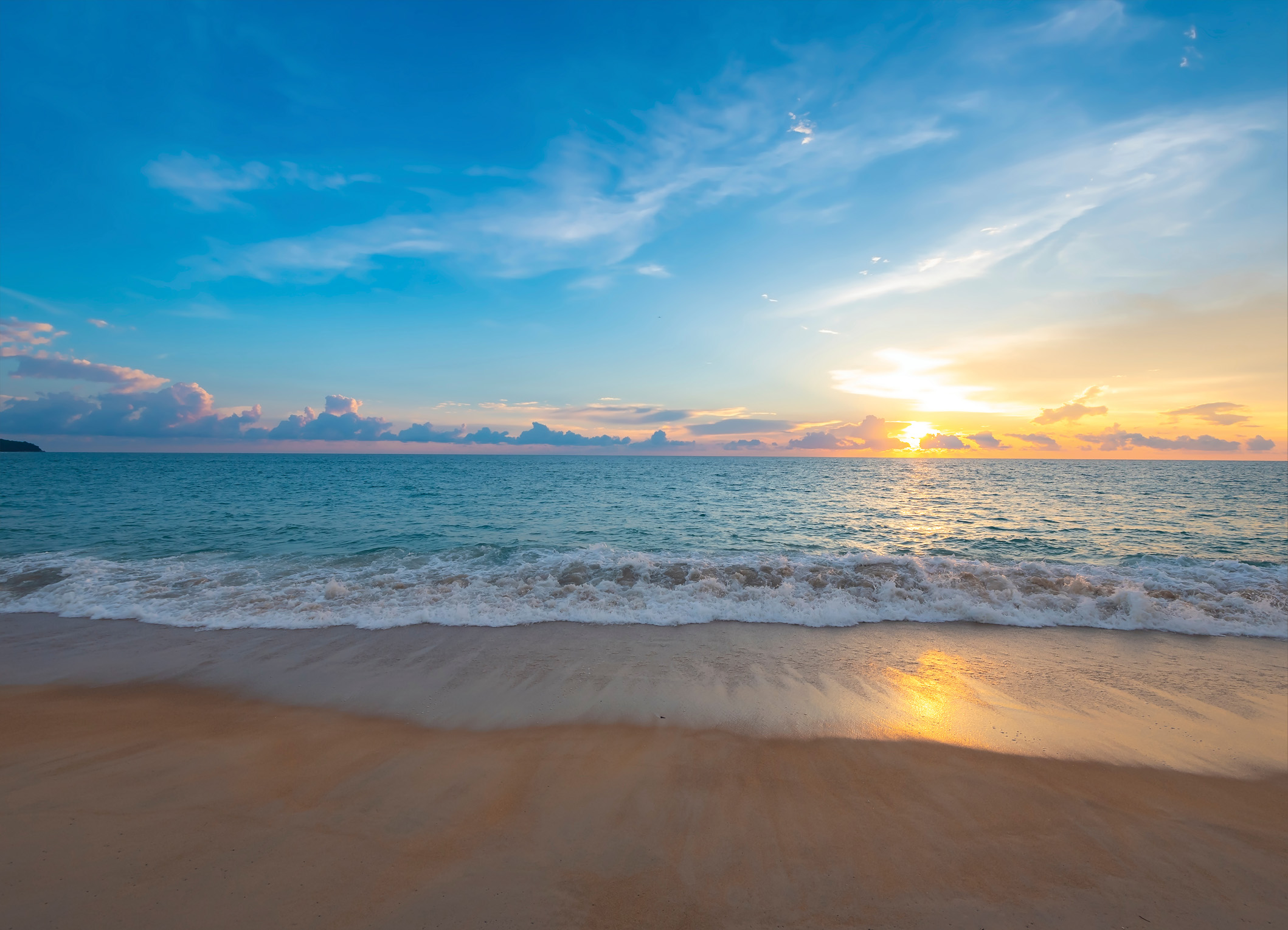 Tapeta Západ slunce nad mořem