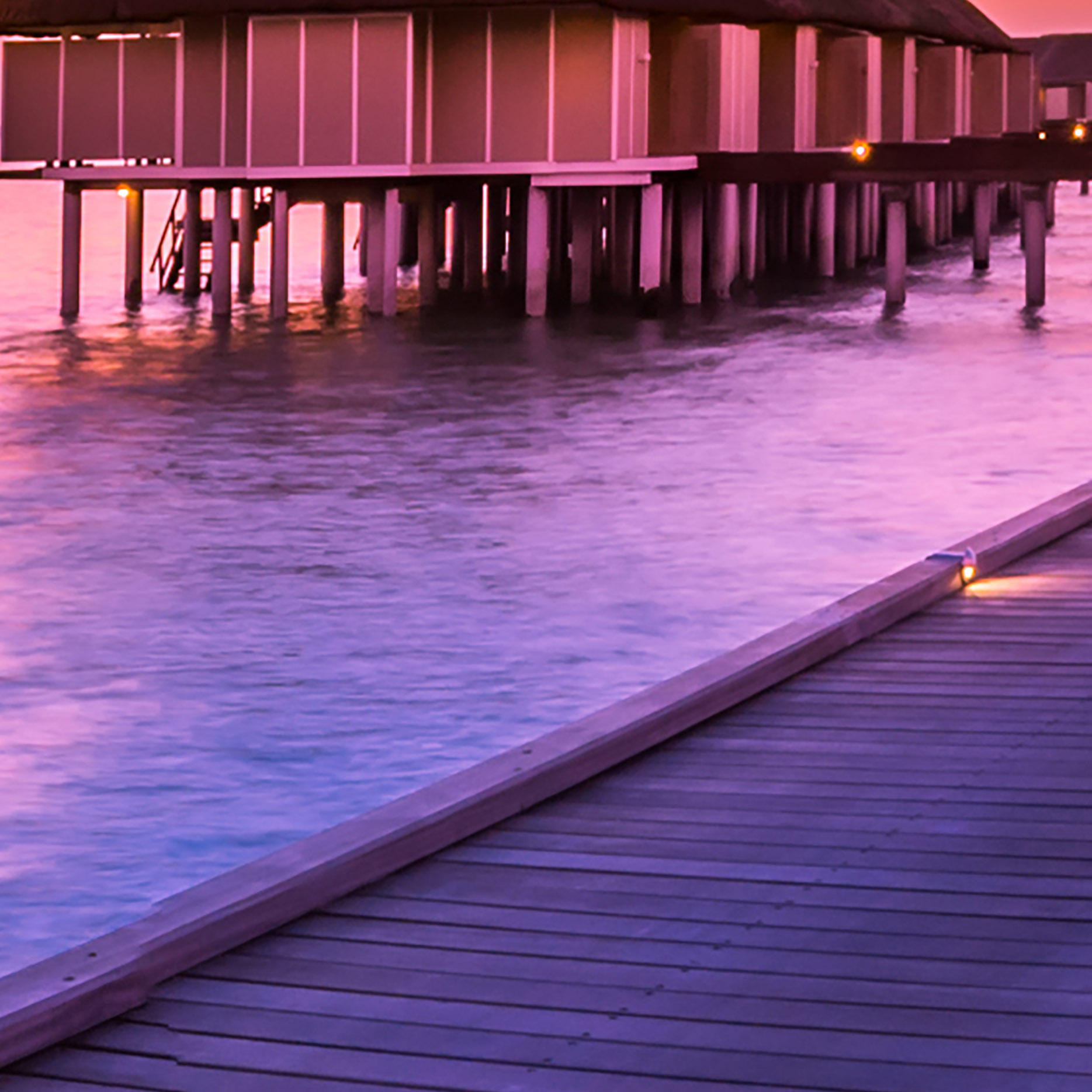 Tapeta Maledivy při západu slunce