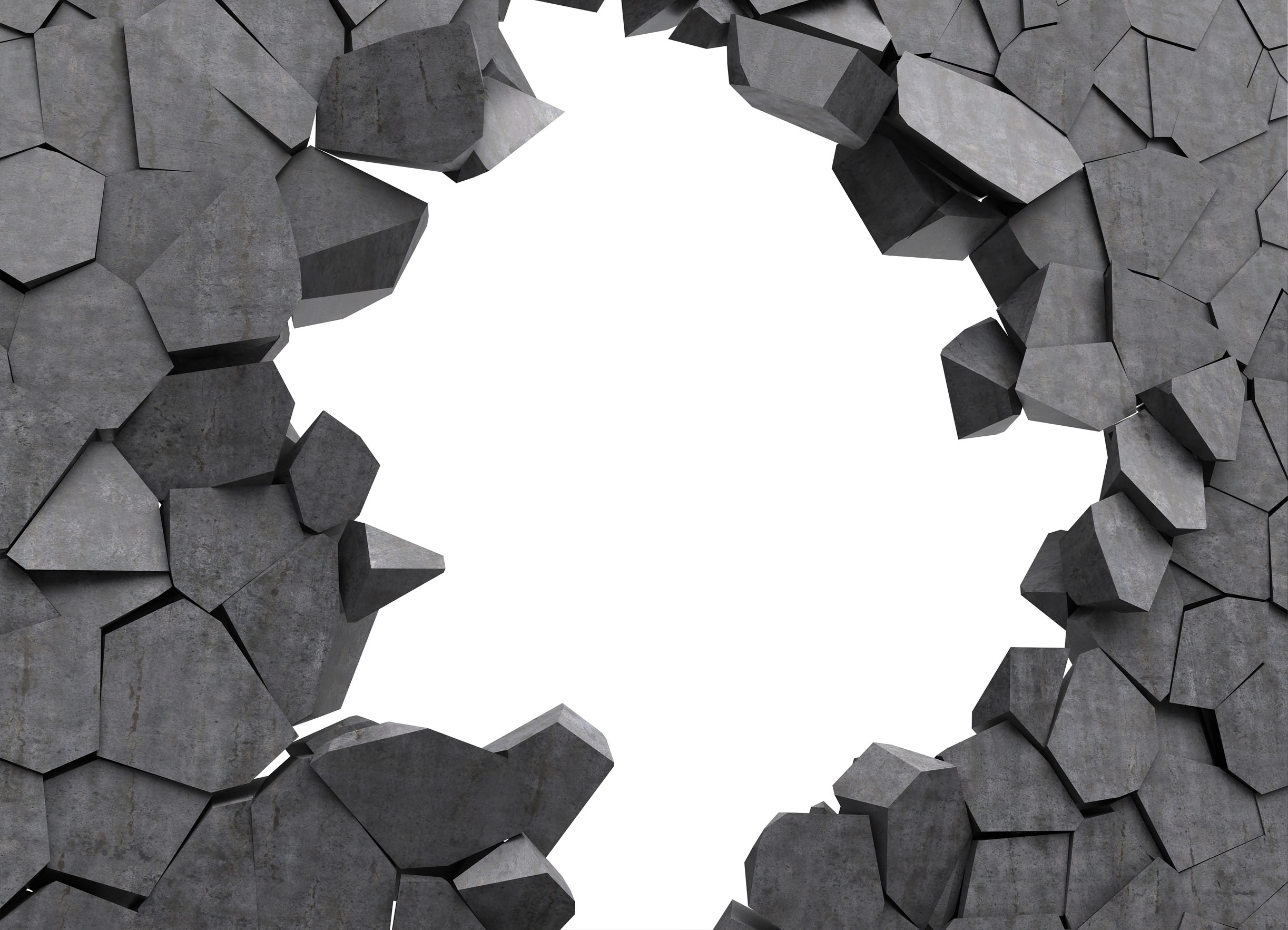 3D tapeta Díra ve zdi