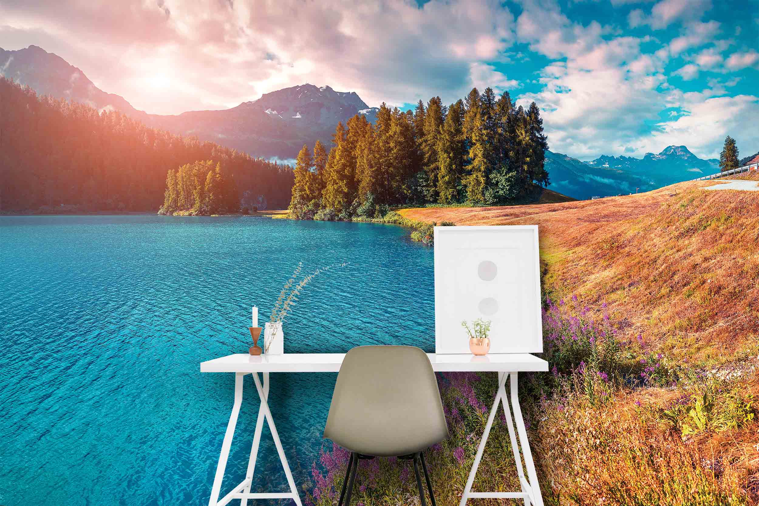 Fototapeta Horské jezero