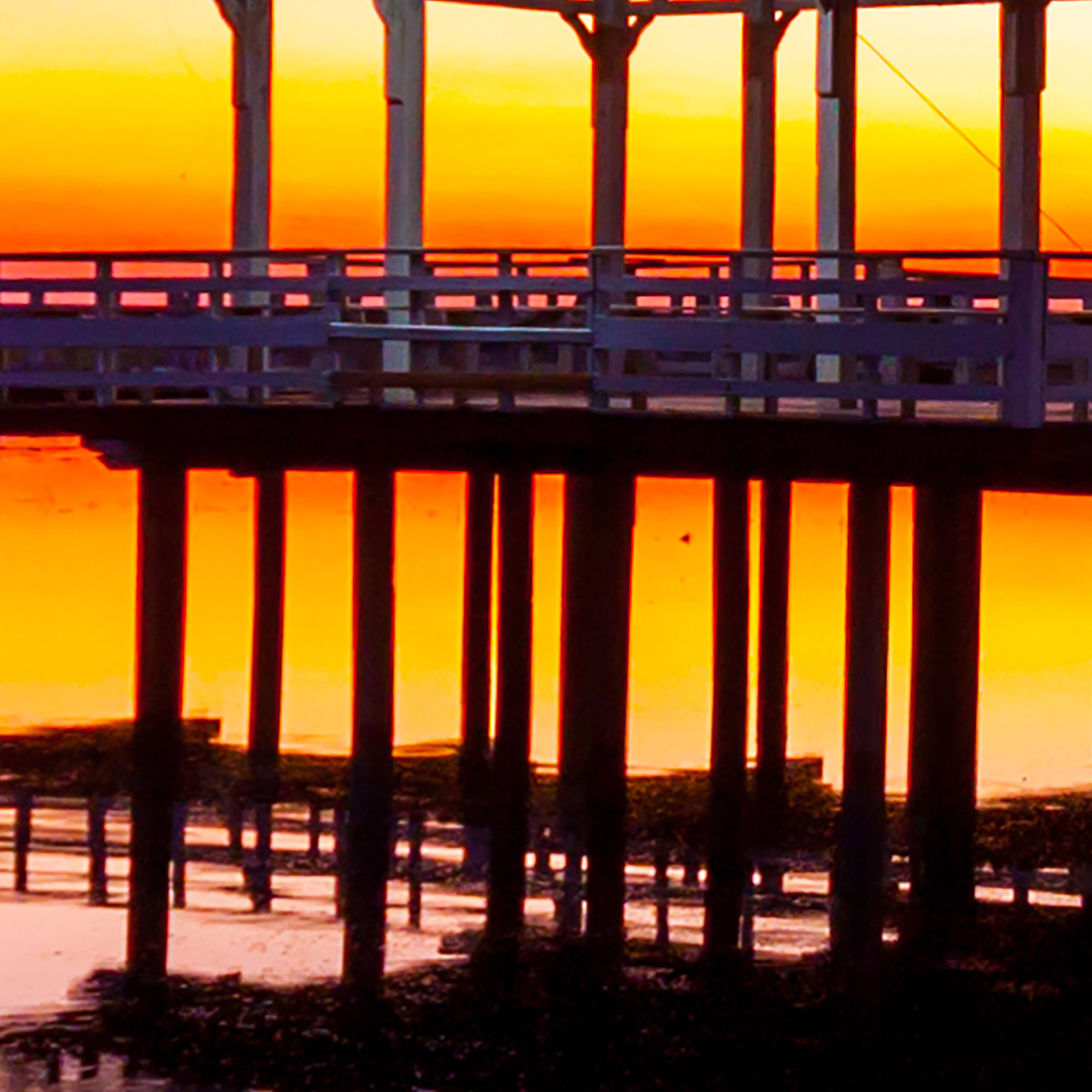 Tapeta Západ slunce na molu