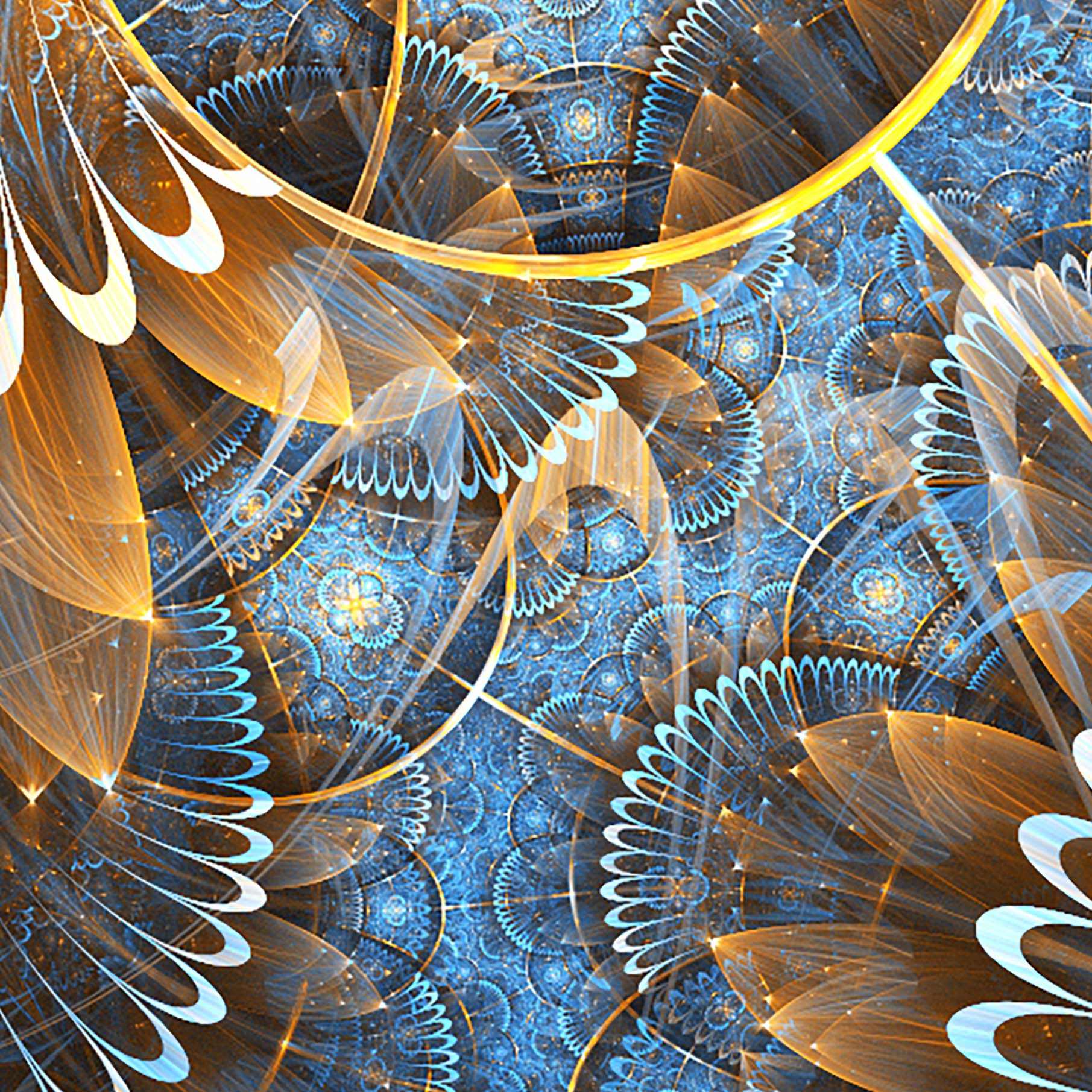 Tapeta Abstrakt zlaté obrazce