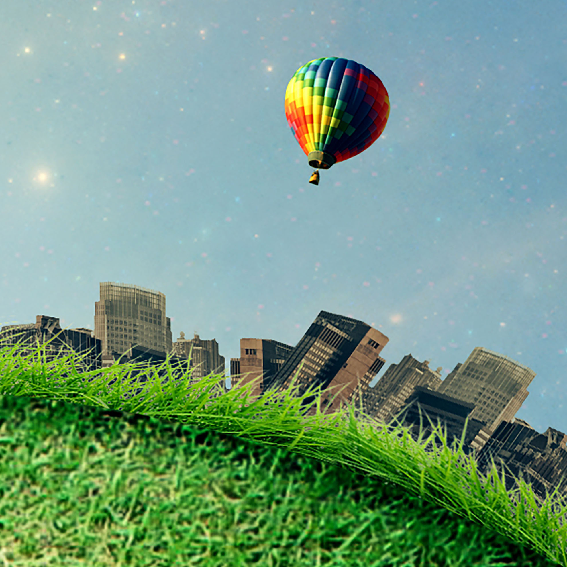 Tapeta Abstrakt zelená planeta