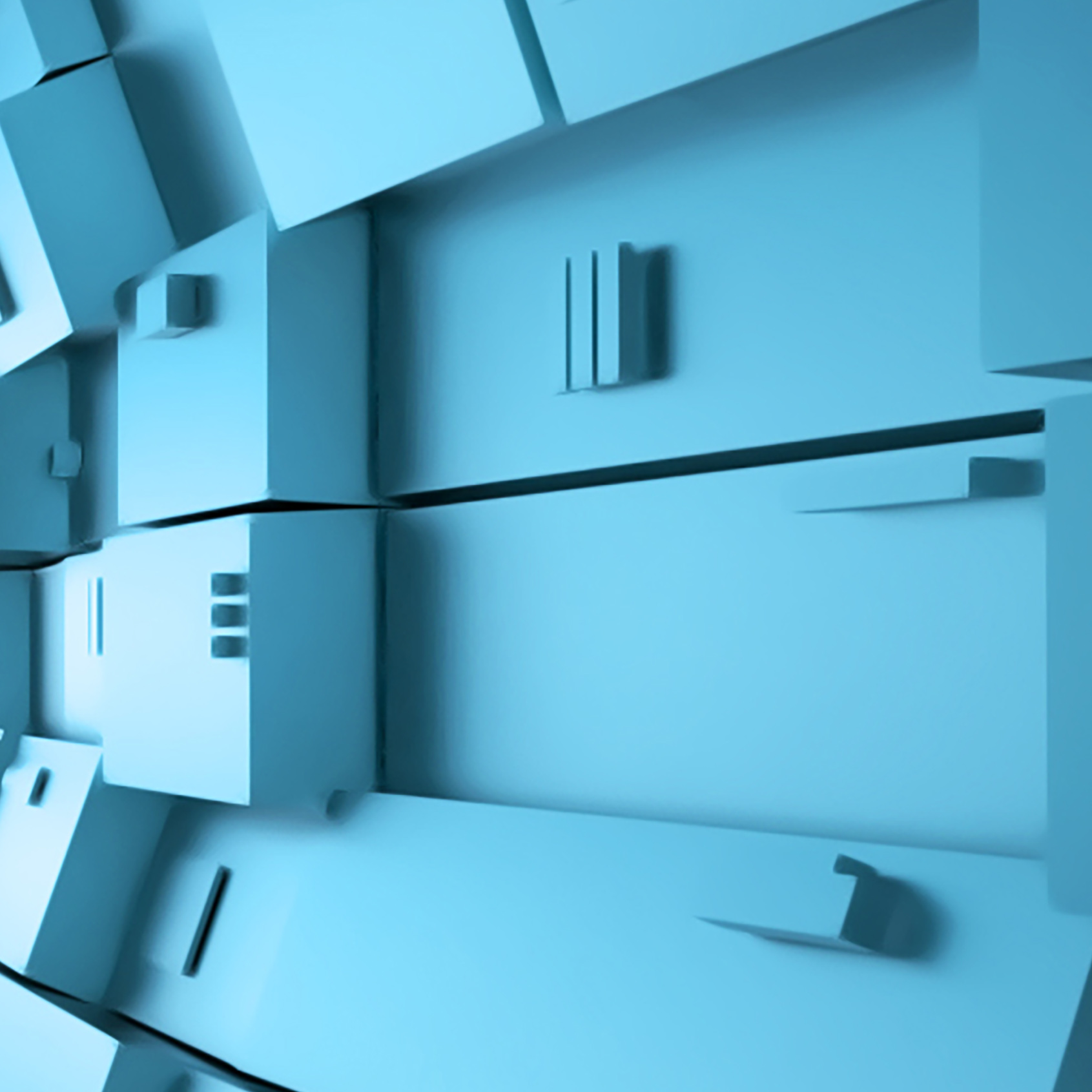 Tapeta Abstrakt tunel modrý