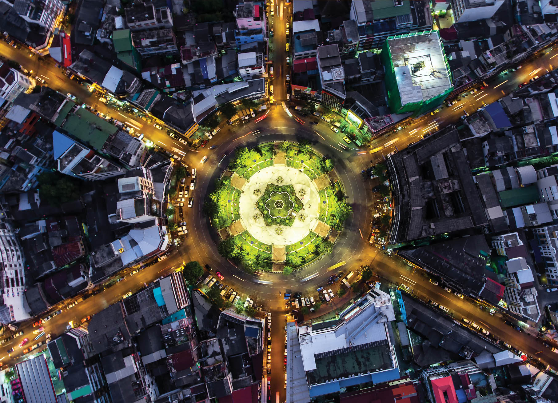 Tapeta Noční Bangkok