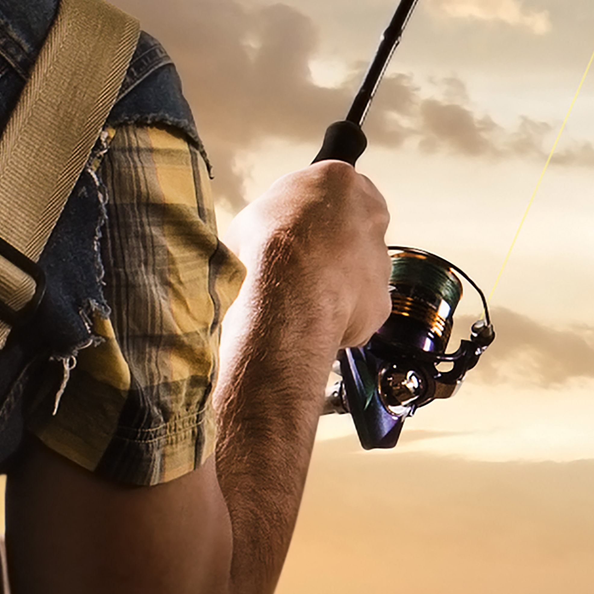 Tapeta Rybář na molu