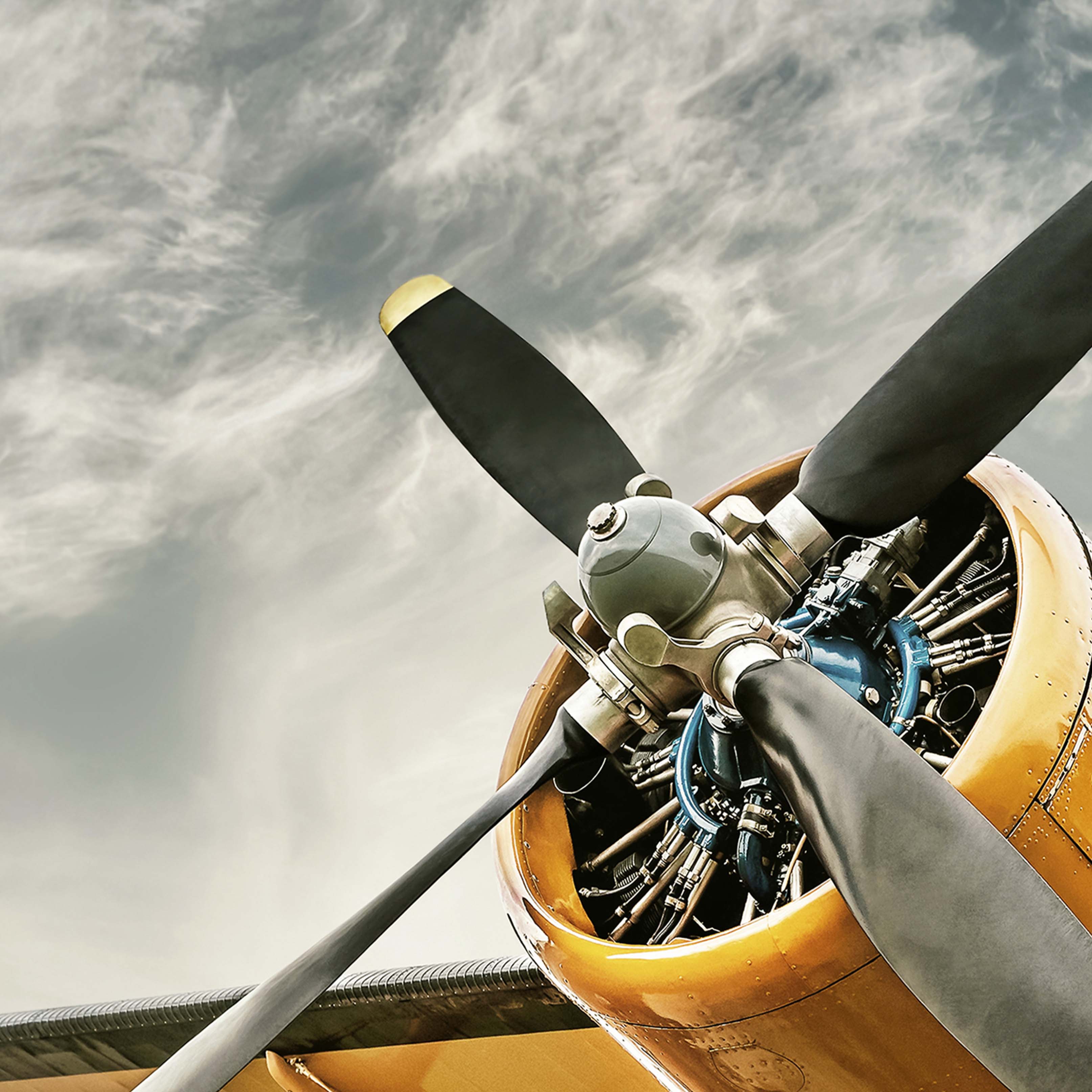 Tapeta Žluté letadlo