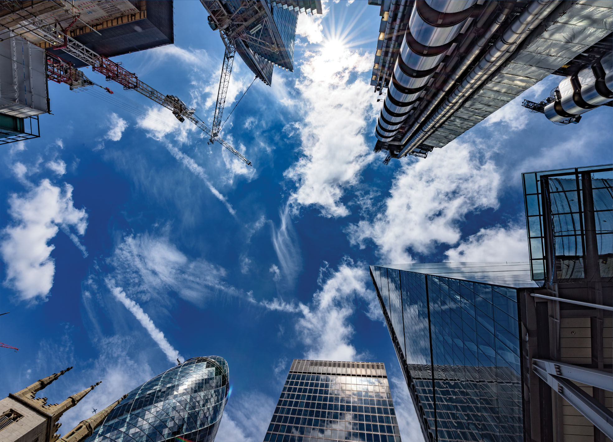 Tapeta Mrakodrapy Londýn finanční čtvrť