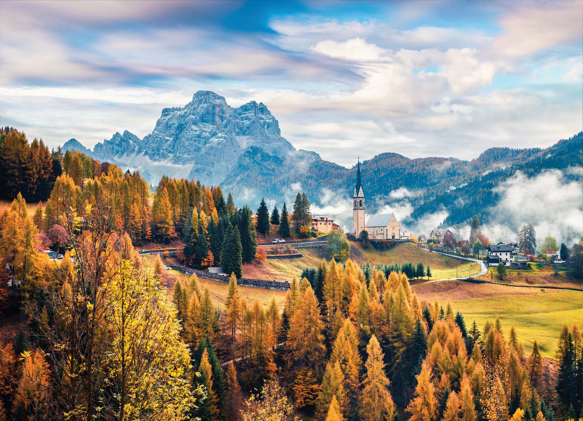 Tapeta Podzimní Dolomity