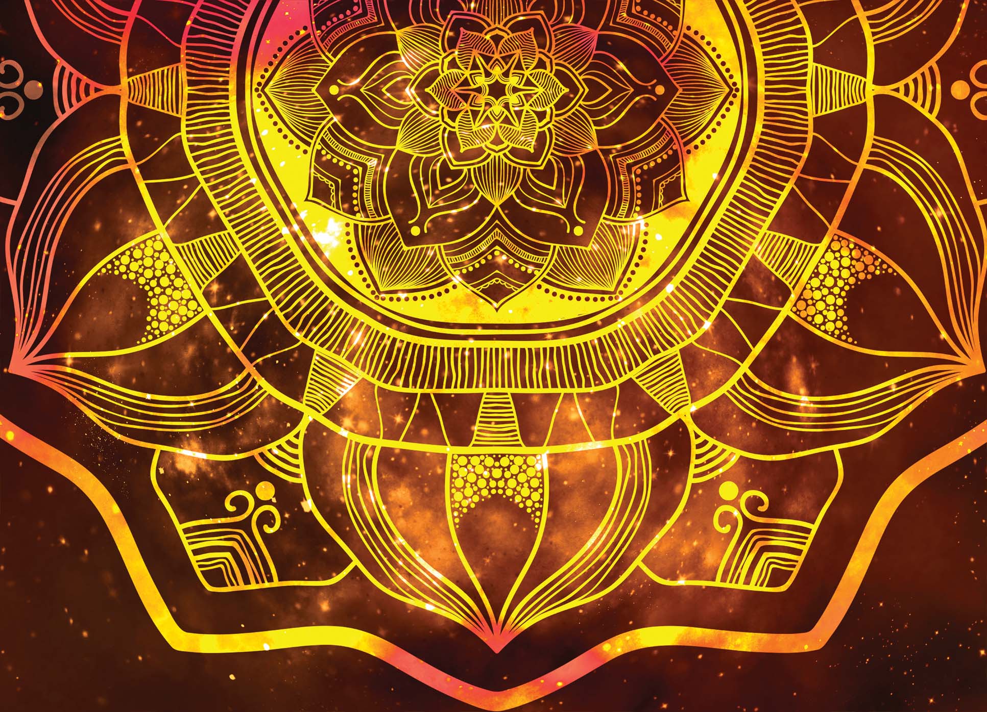 Tapeta Ohnivá mandala