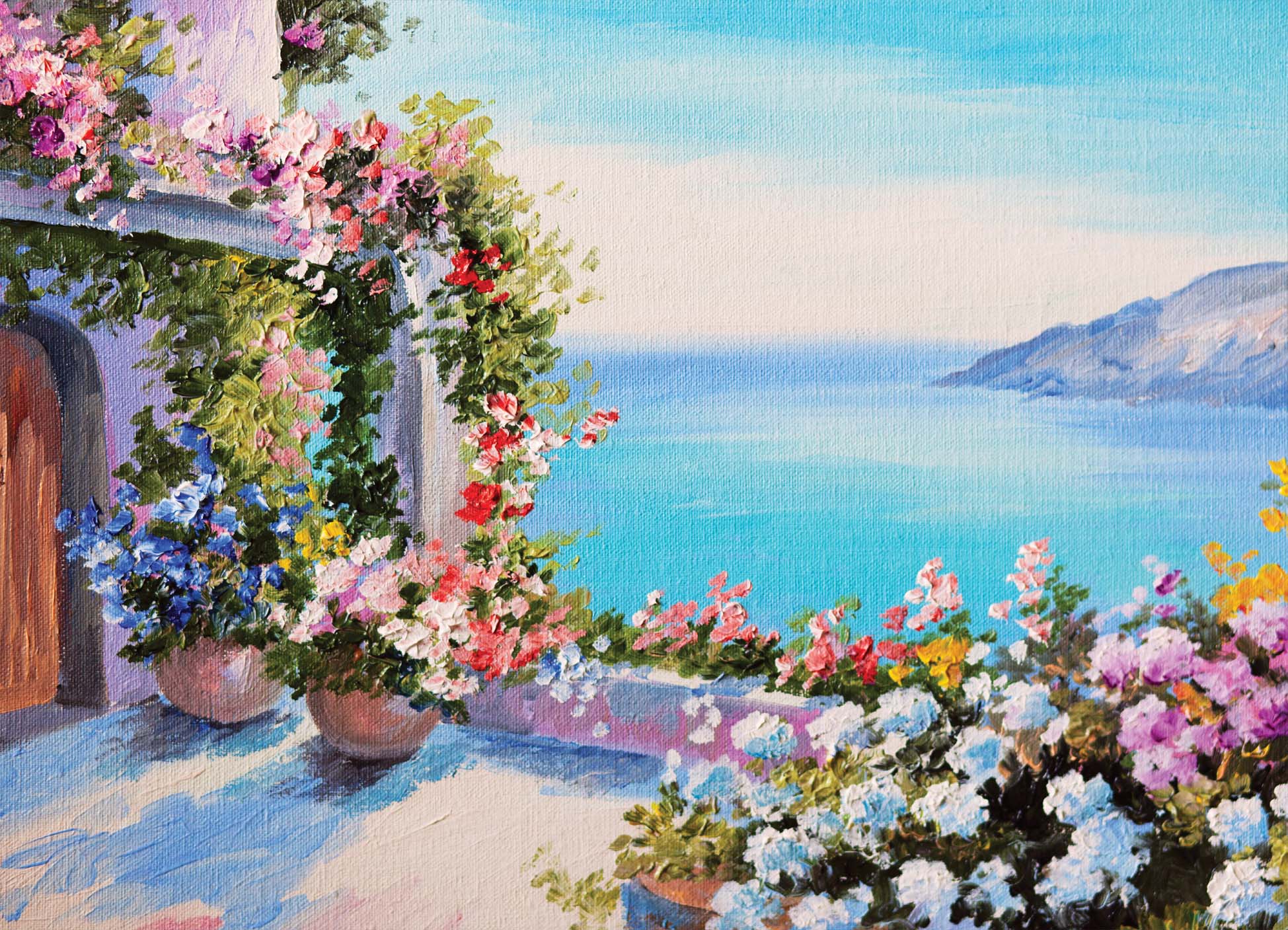 Tapeta Rozkvetlá zahrada