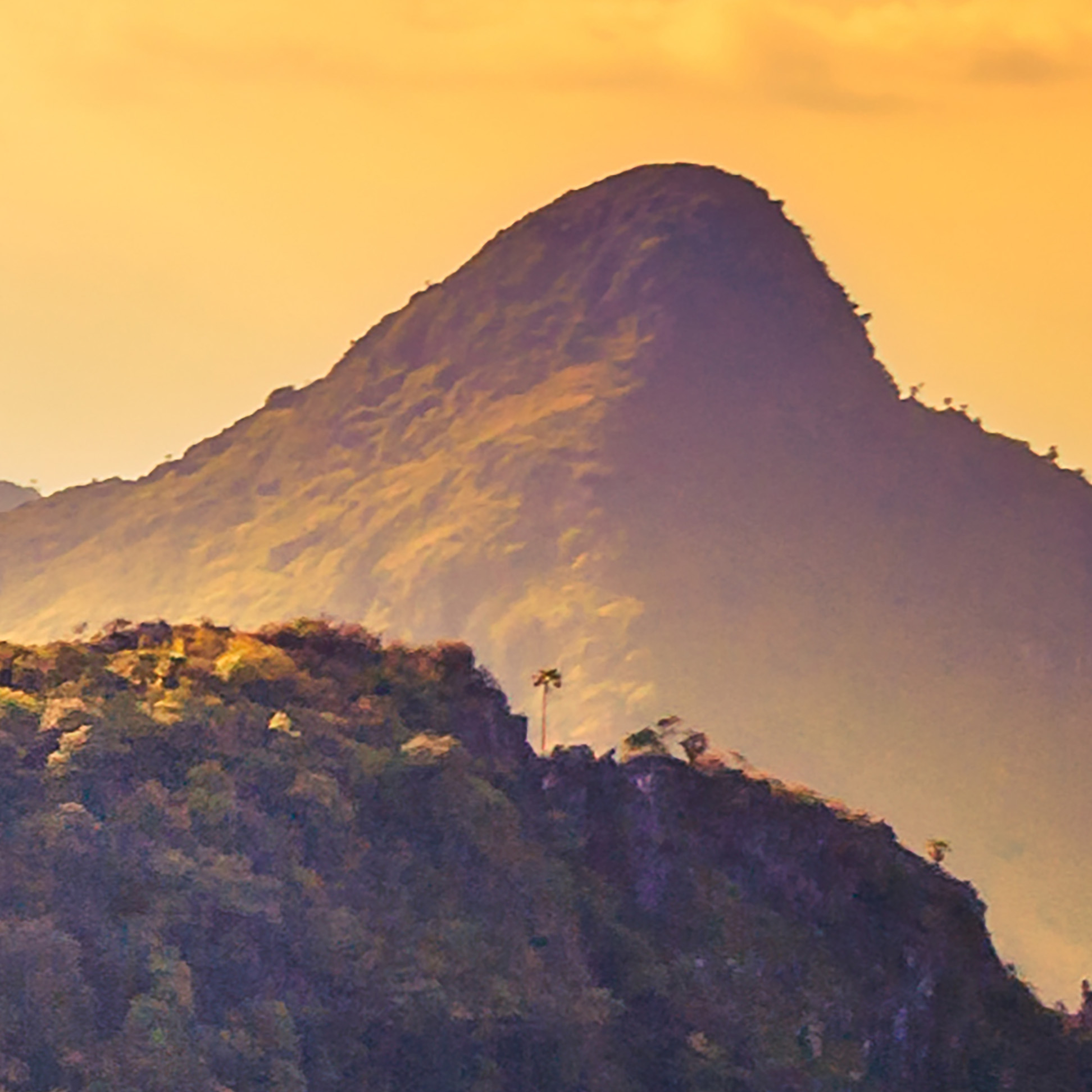 Tapeta Pohoří při západu