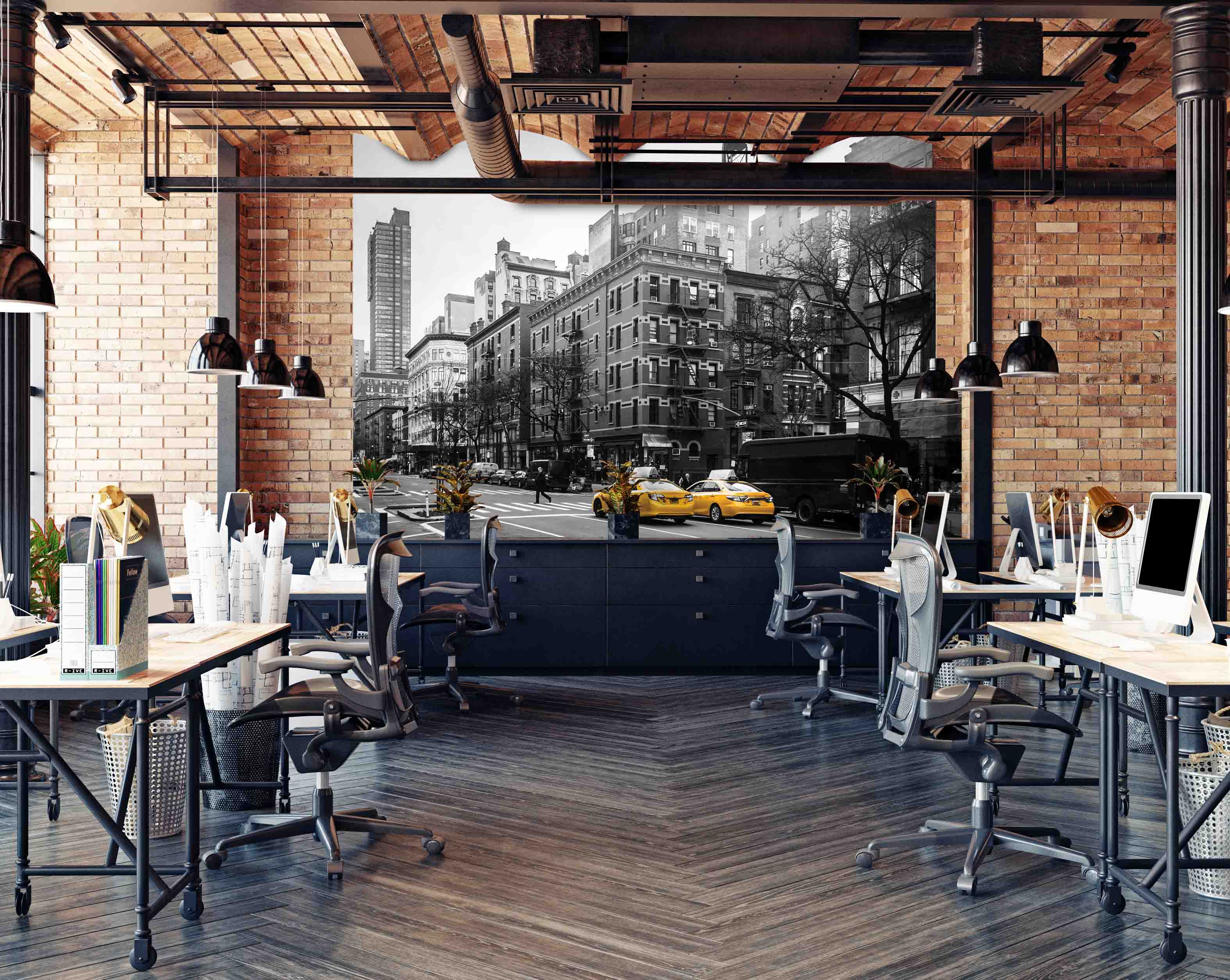 Tapeta Černobílý New York
